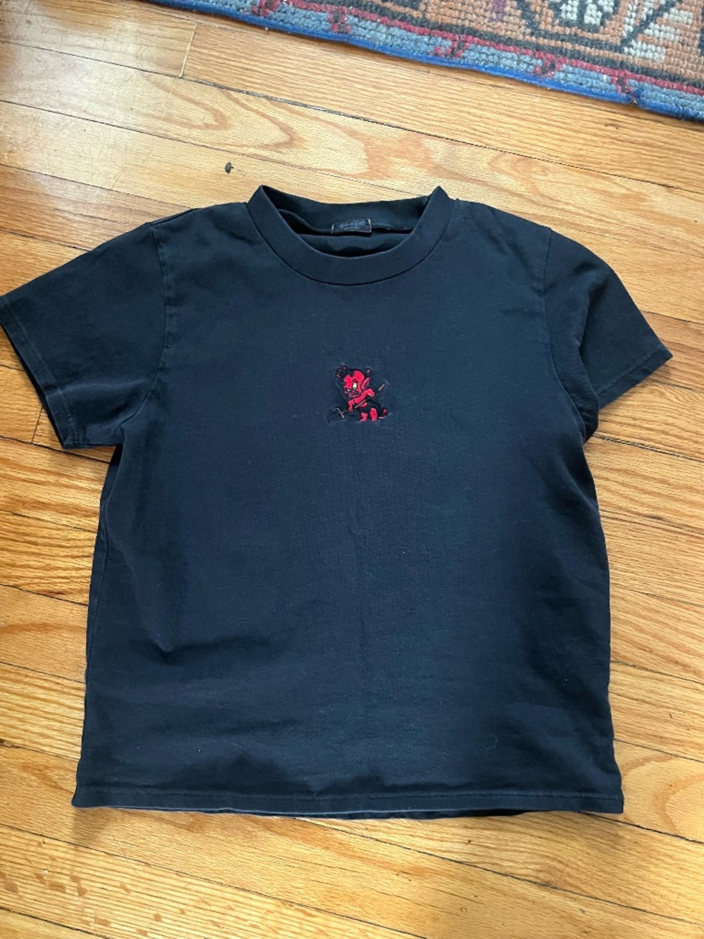 Brandy Melville 'little devil' Black Tee